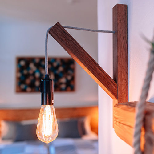 Wandlampe mit Stecker